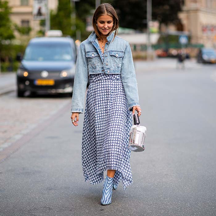 Street Style gingham dress